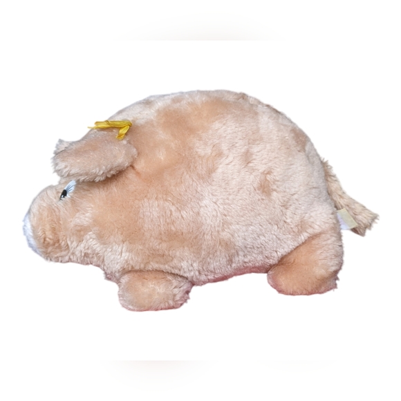 Mary Meyer Vintage Plush Pig Piggy Bank With Stopper Stuffed Animal - Picture 7 of 13